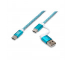 Cble USB Type-C 2 en 1 TPX00094