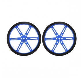 Paire de roues bleues Pololu 1433
