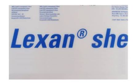 Plaques Lexan