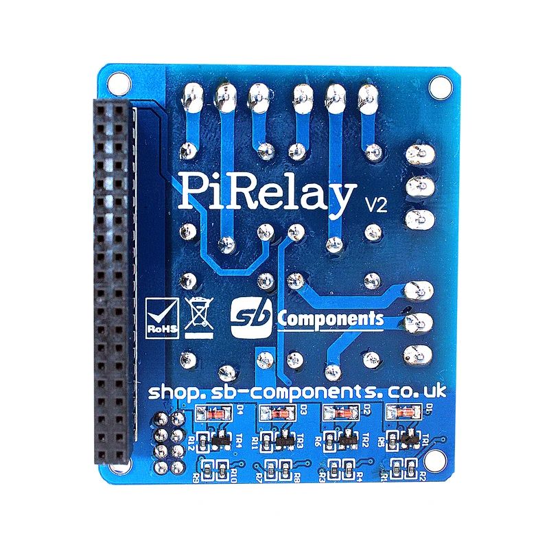 PiRelay Module de relais de puissance pour Raspberry Pi, carte de relais  d'extension pour Raspberry Pi 4B/3B+/3B/2B/B+/A+ (PiRelay 8)
